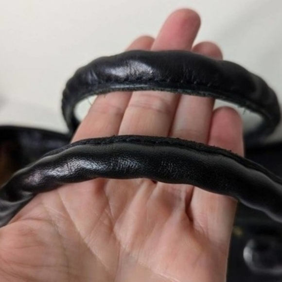 Patricia Nash Black Studded Leather Zancona Tote Crossbody Strap - Picture 5 of 12